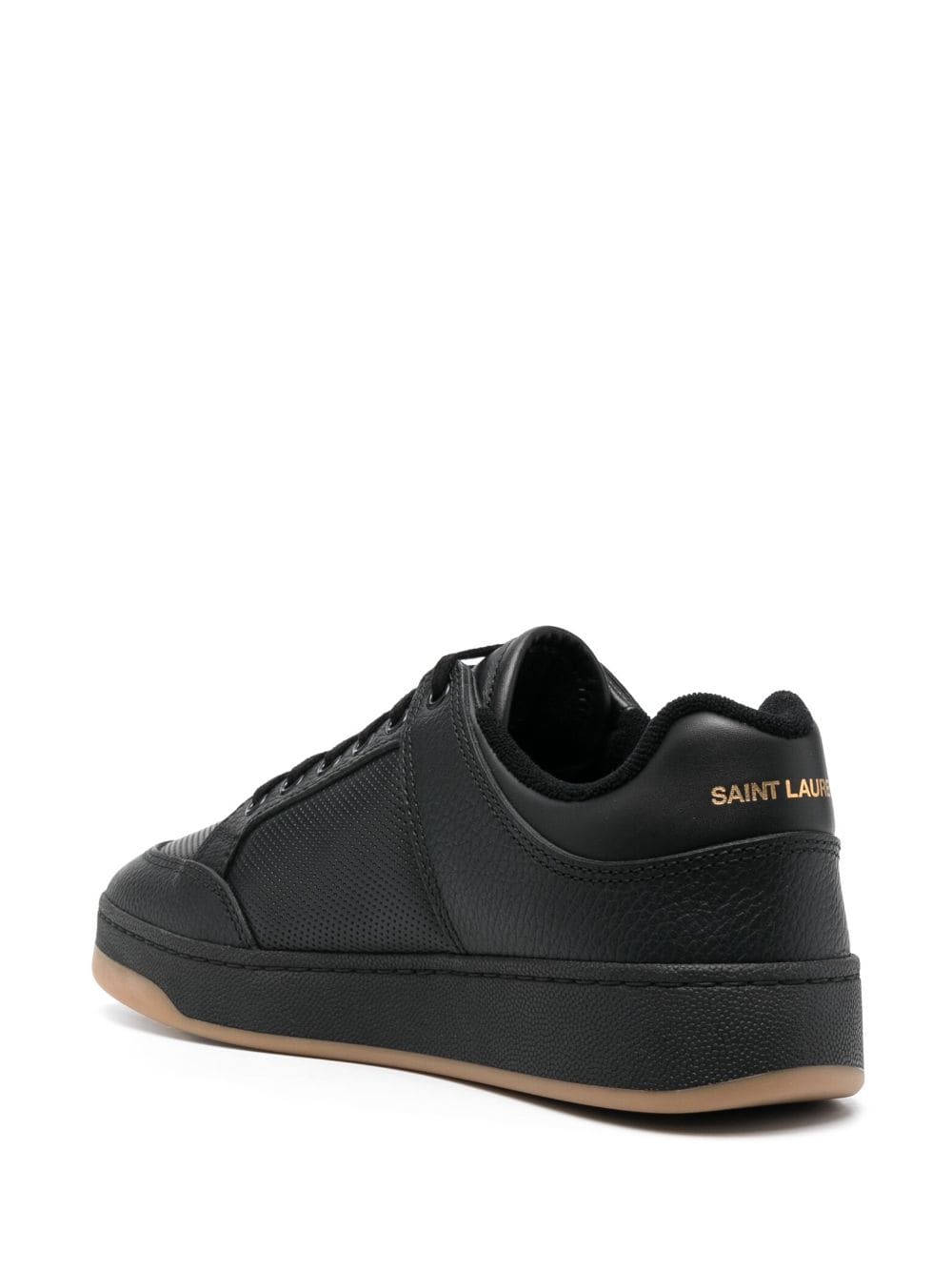 Saint Laurent Sl/61 Low Sneakers In Perforated Leather