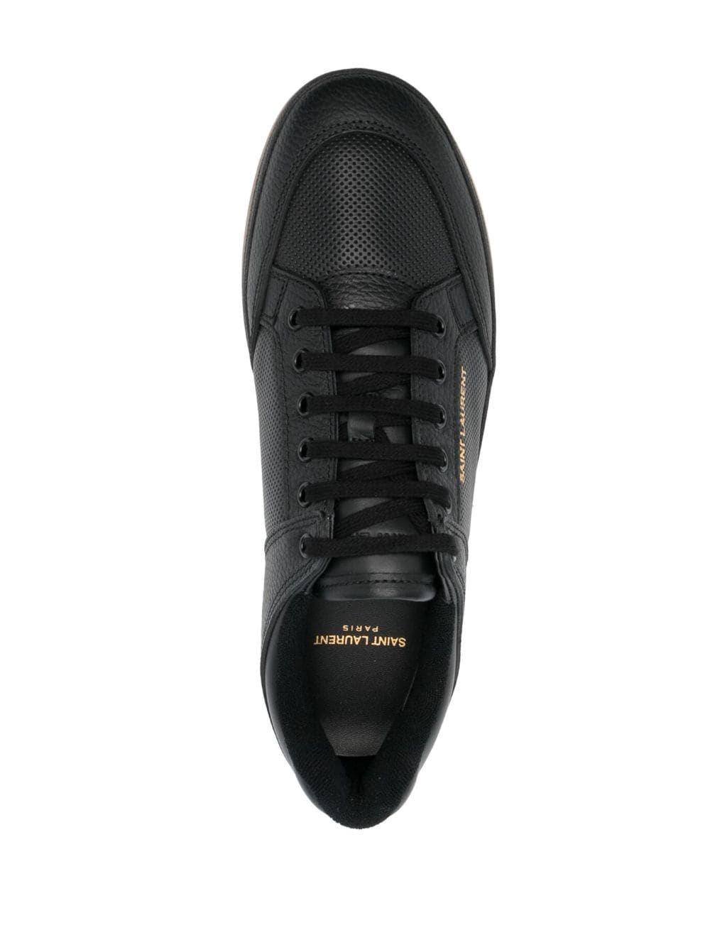 Saint Laurent Sl/61 Low Sneakers In Perforated Leather