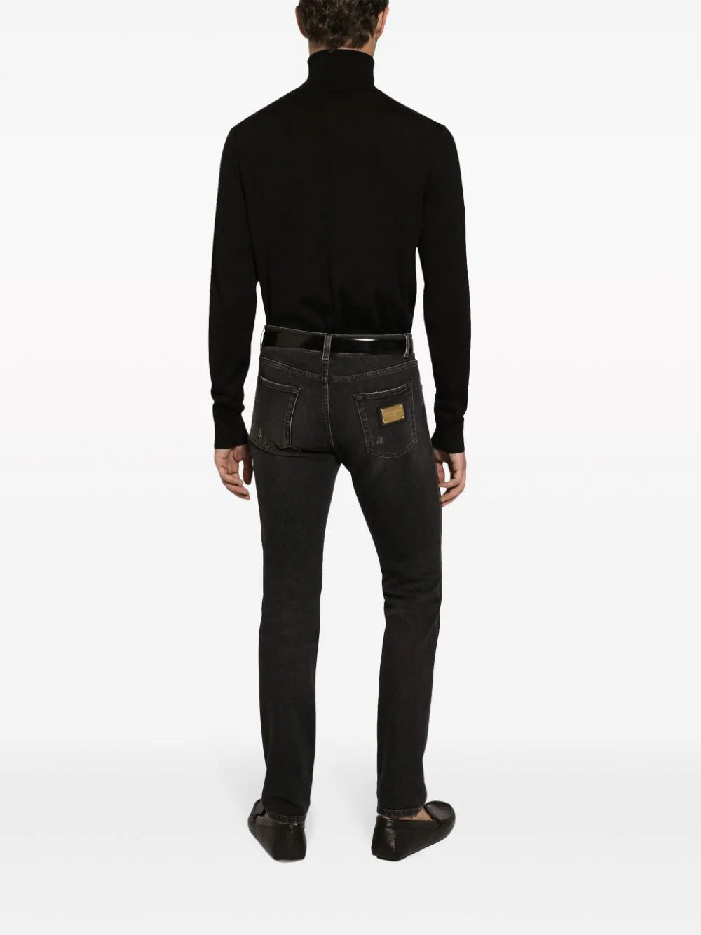 Dolce & Gabbana Slim-fit Stretch Denim Jeans With Abrasions