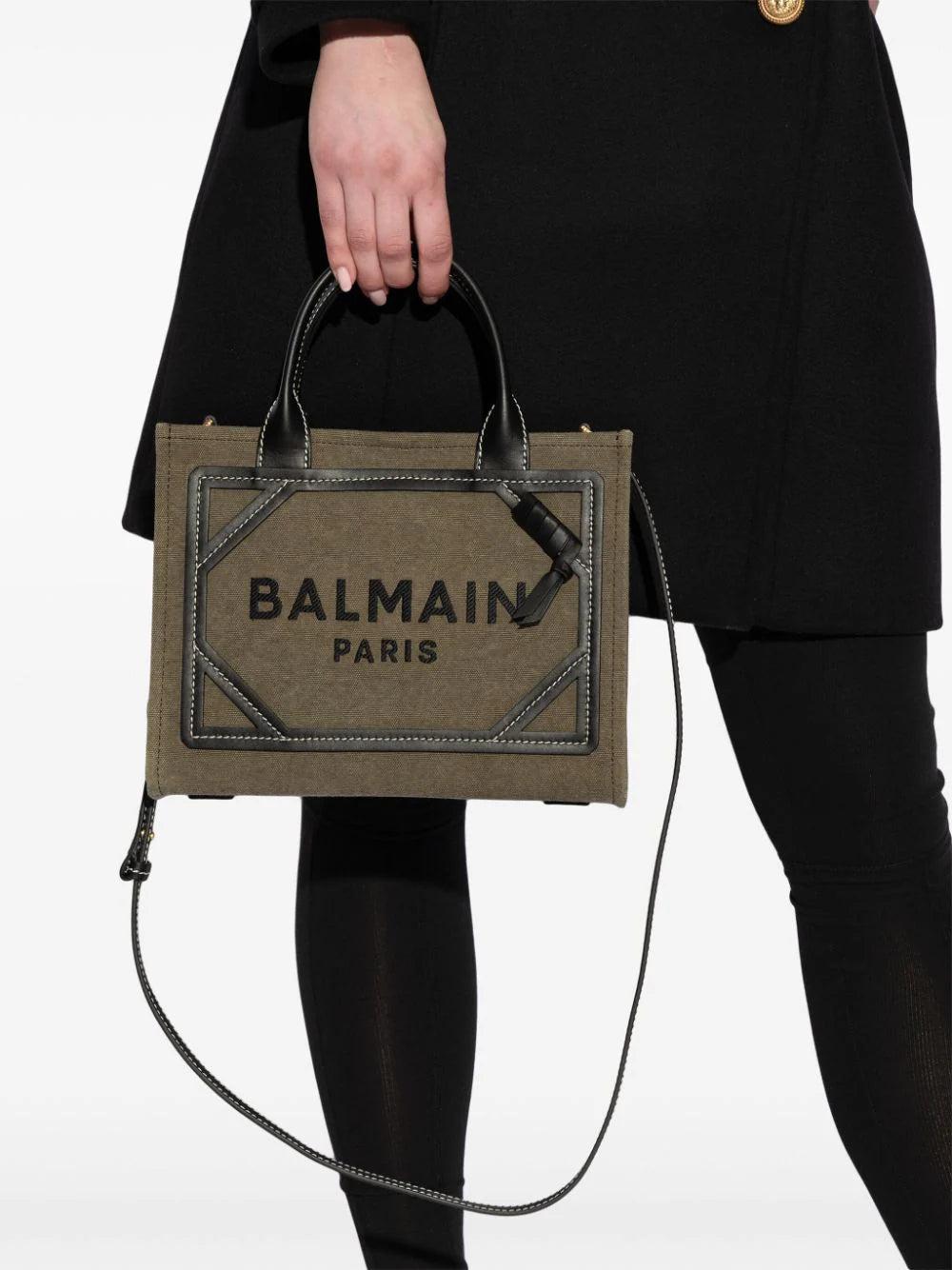 BALMAIN Small B-army Tote Bag With Front Embroidered Logo