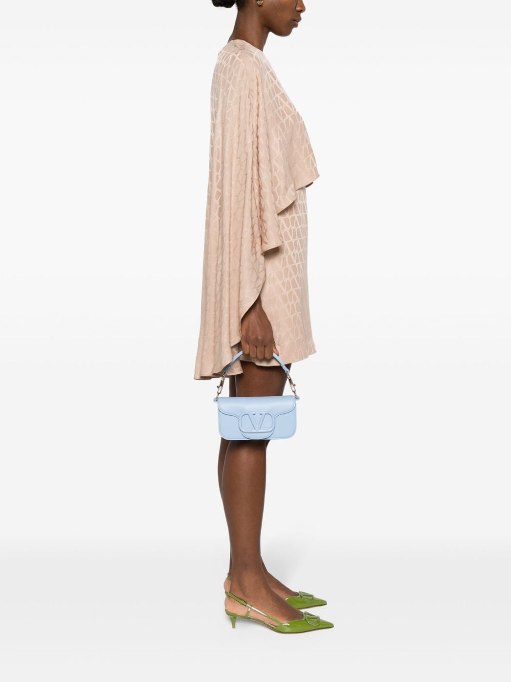 Valentino Garavani Small Locò Shoulder Bag In Calfskin