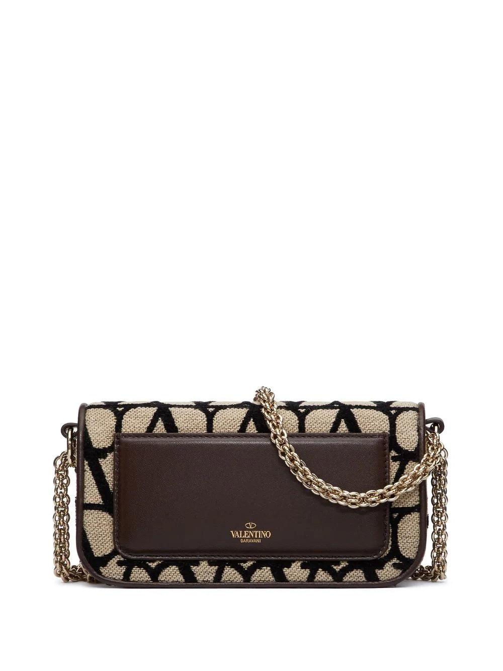 Valentino Garavani Small Locò Toile Iconographe Shoulder Bag