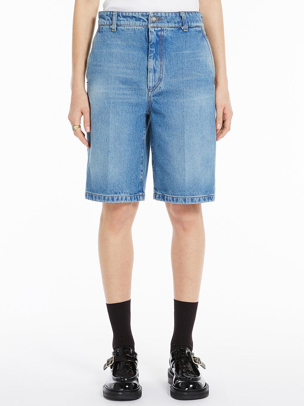 Sportmax Dorotea Denim Bermuda Shorts