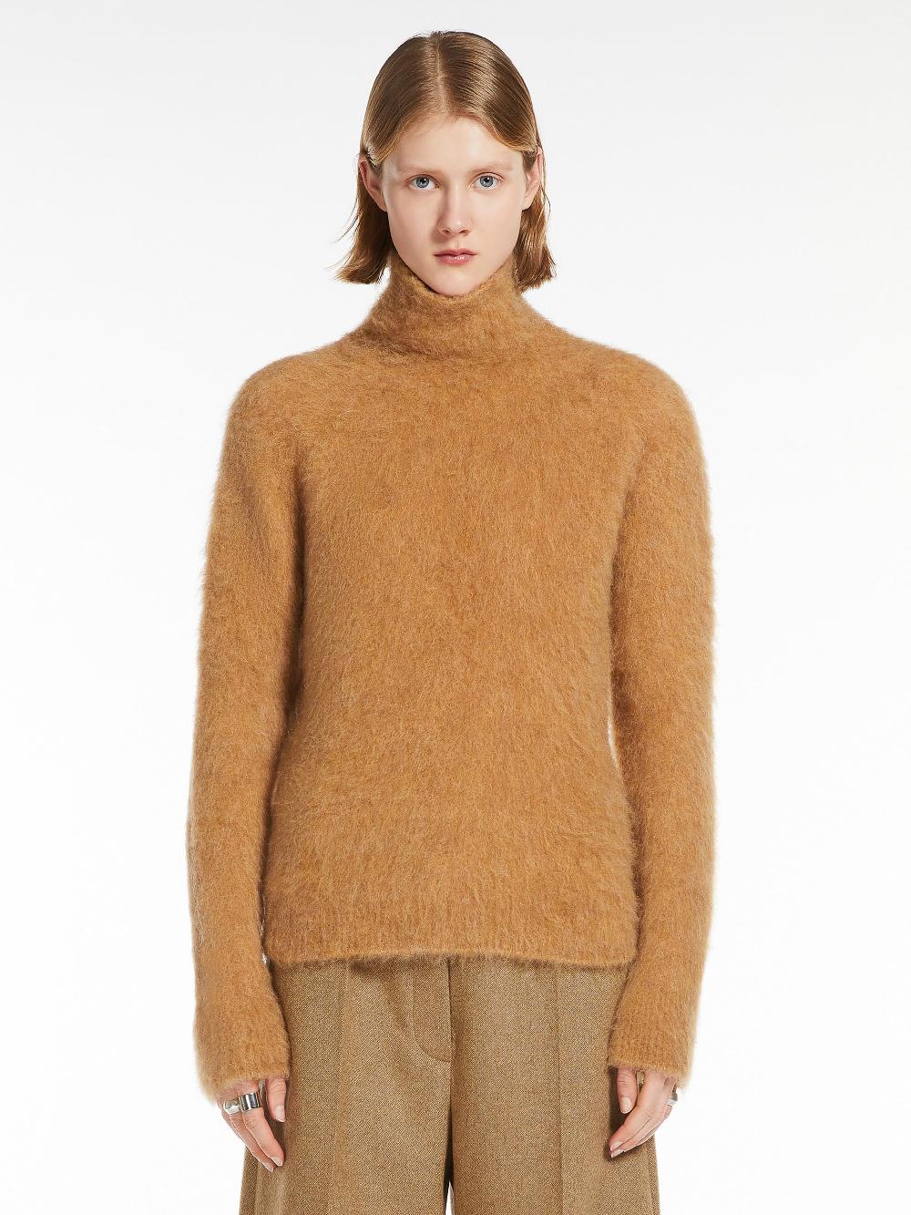 Sportmax Elgar Turtleneck In Alpaca Blend