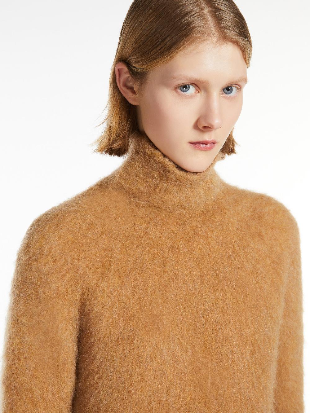 Sportmax Elgar Turtleneck In Alpaca Blend