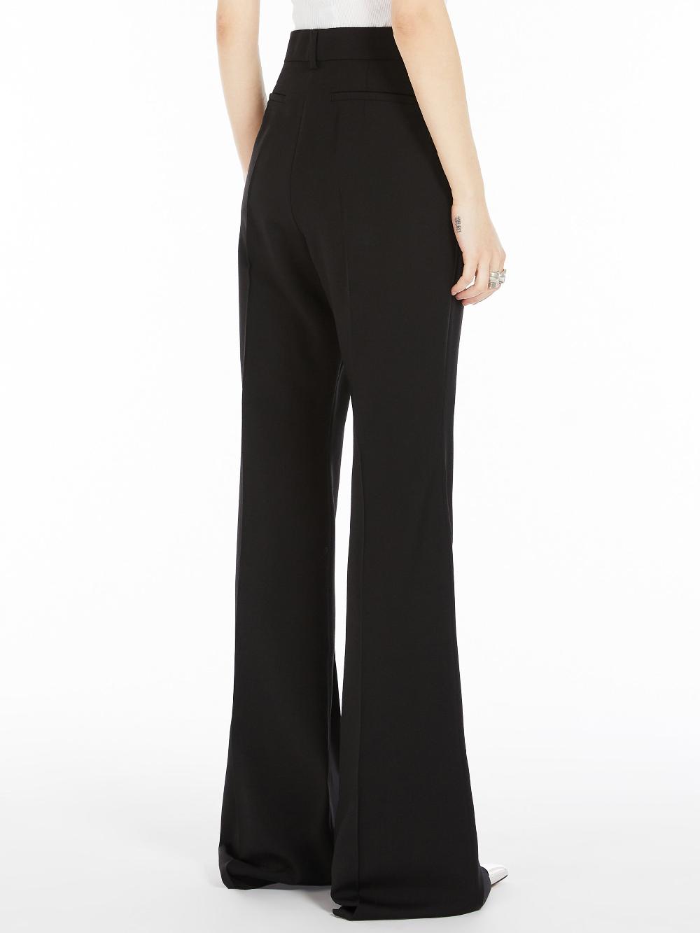 Sportmax Flared Trousers In Stretch Wool