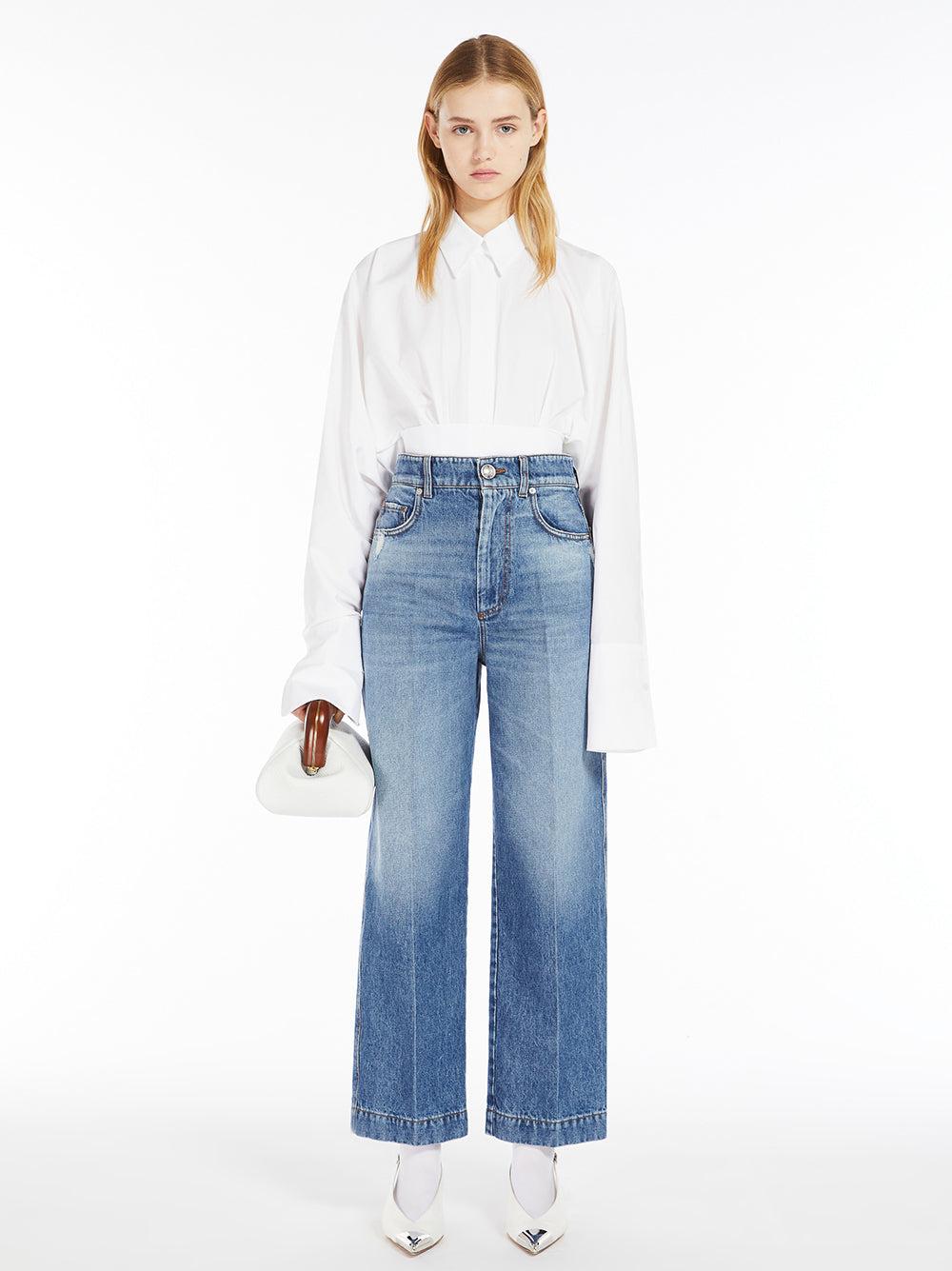 Sportmax High-waisted Cropped Denim