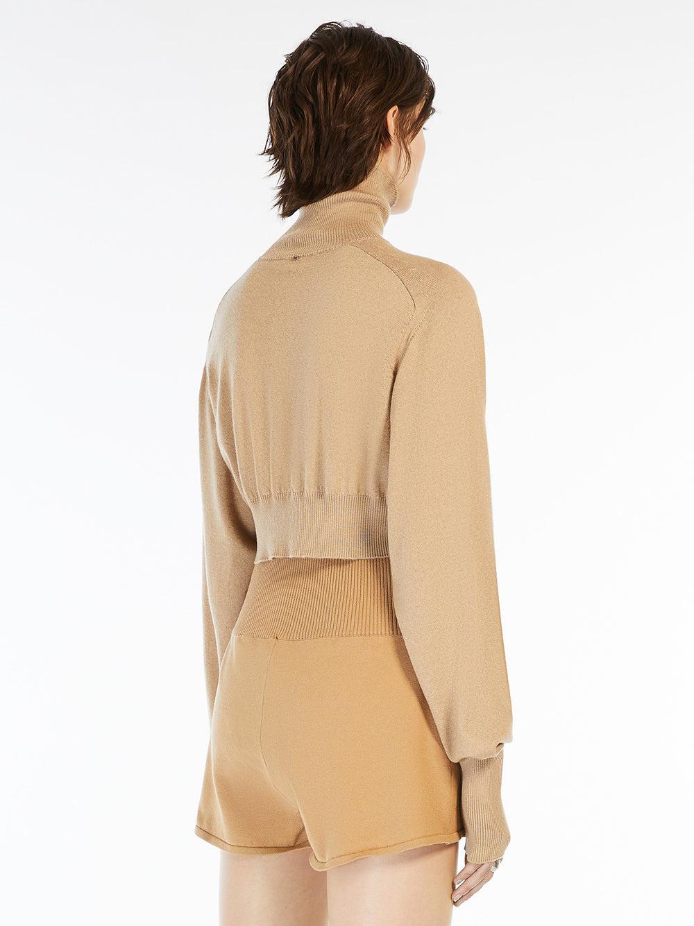 Sportmax Howling Cropped Turtleneck Sweater