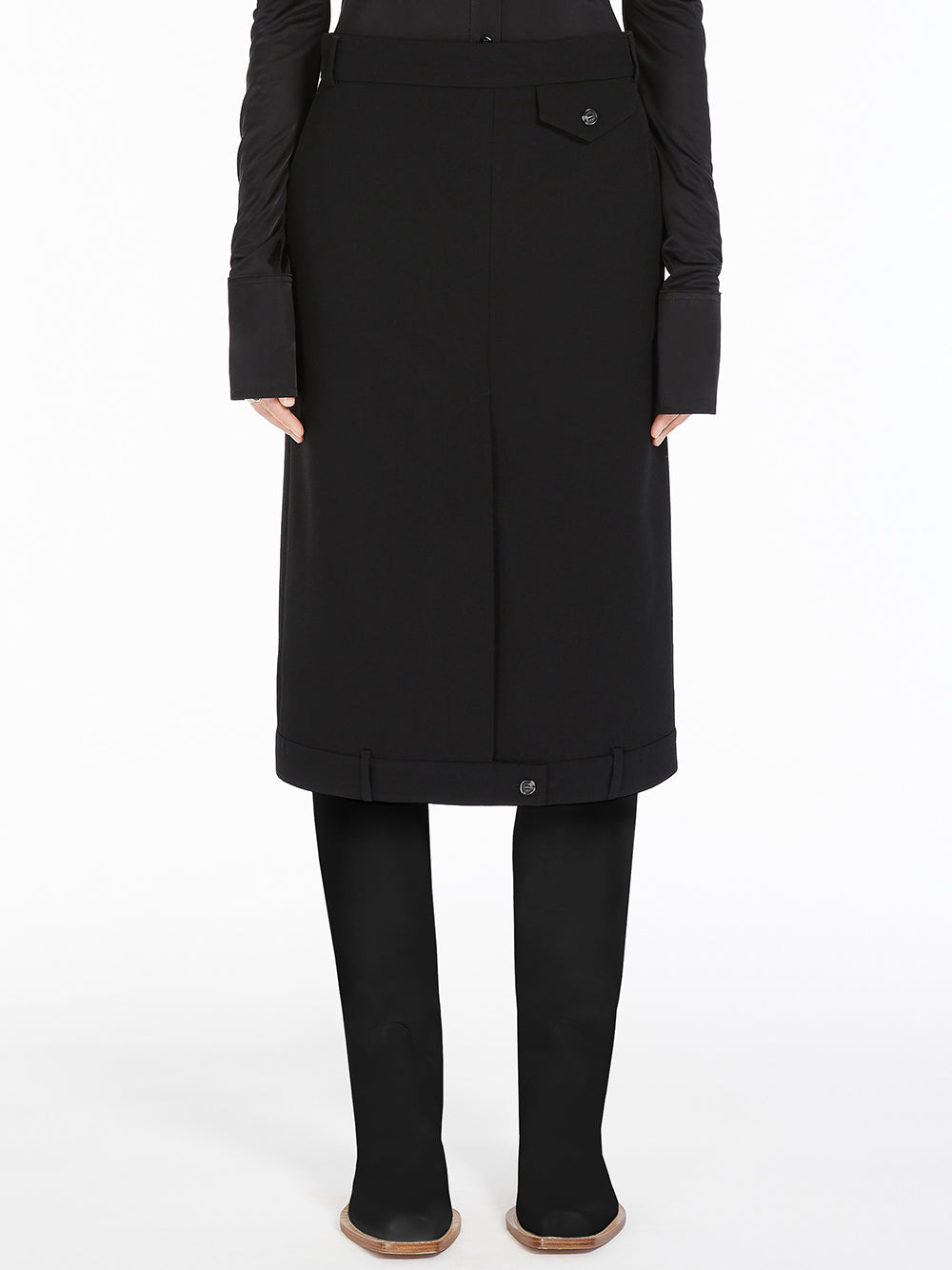 Sportmax Midi Skirt With Mirror Design