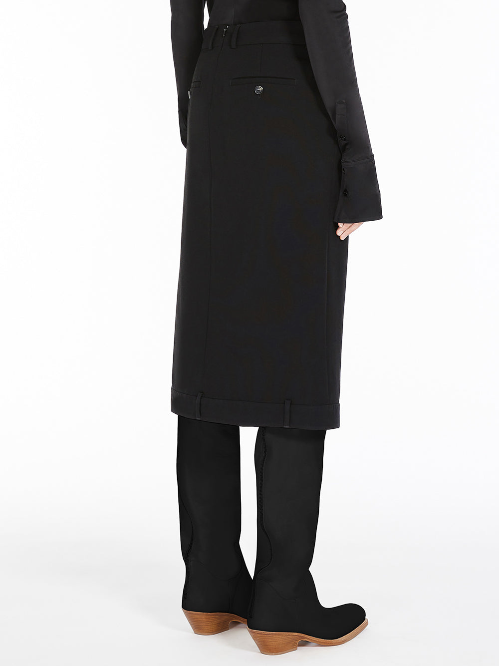 Sportmax Midi Skirt With Mirror Design