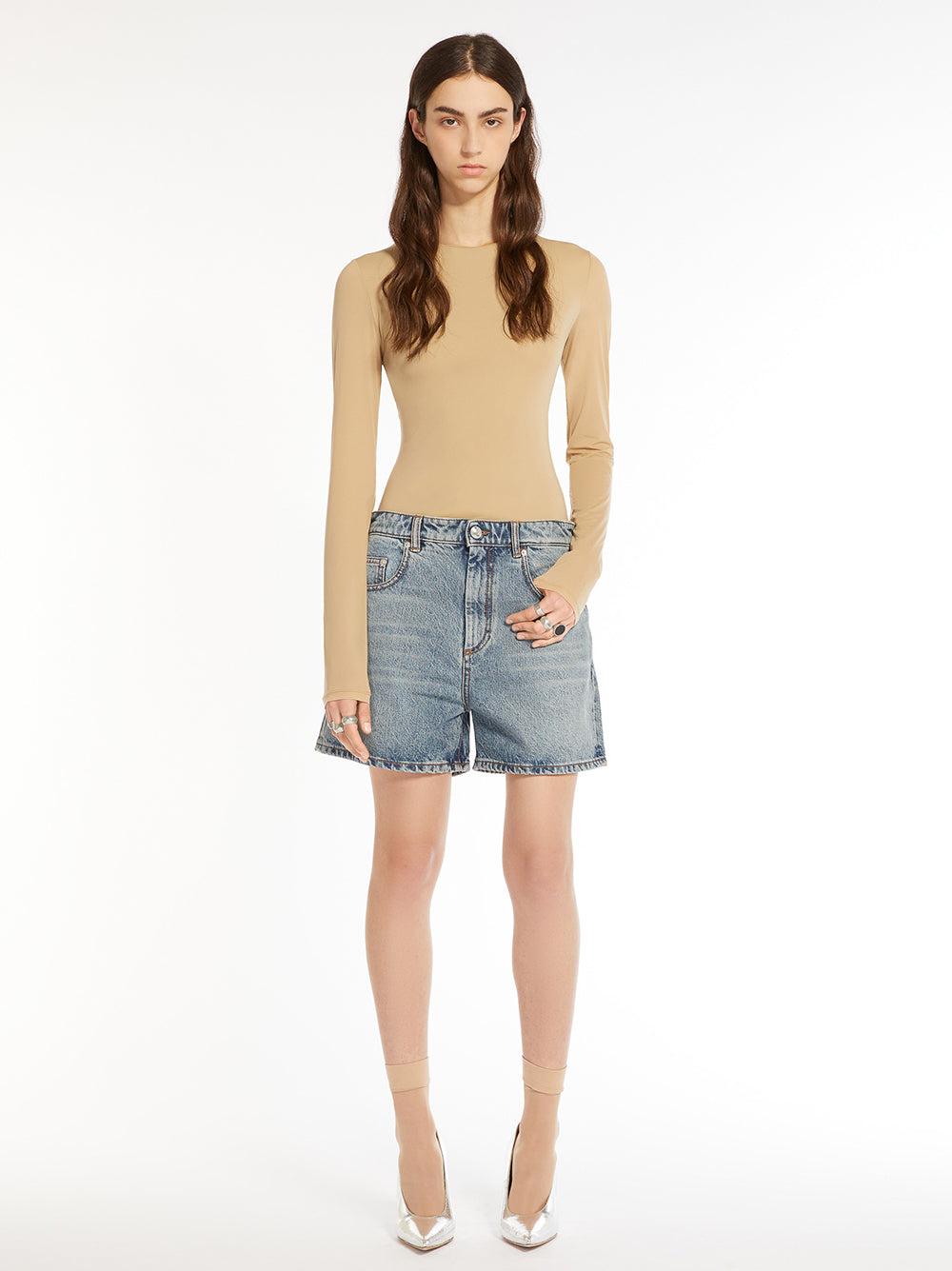 Sportmax Ovale Denim Bermuda Shorts