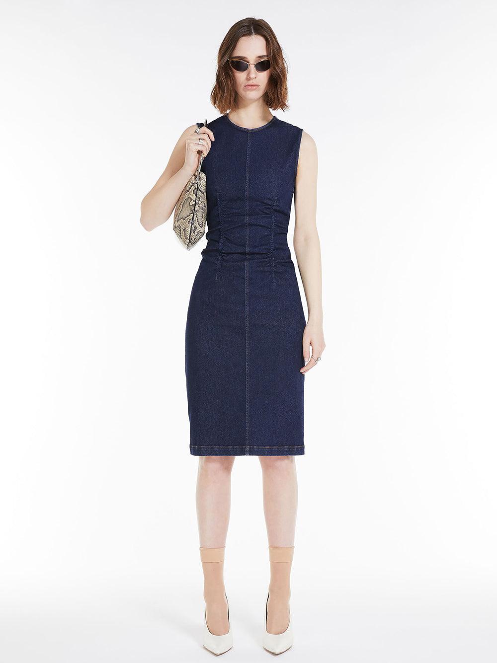 Sportmax Sleeveless Denim Dress