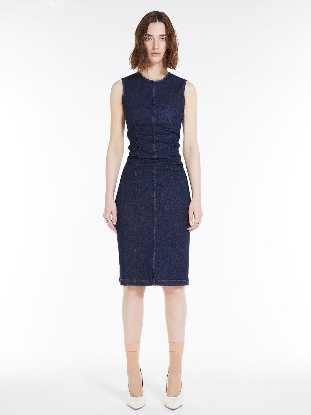 Sportmax Sleeveless Denim Dress