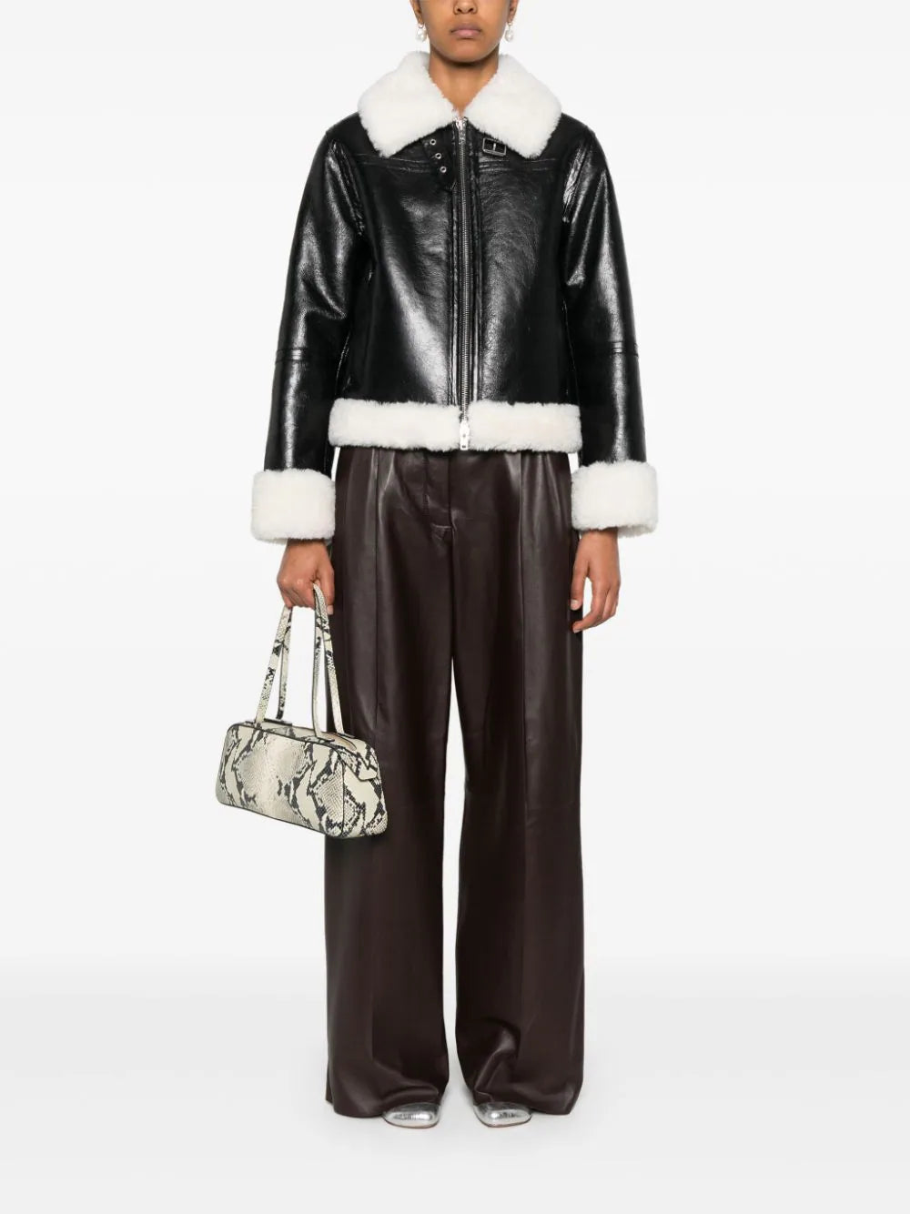 Stand Studio Lorelle Short Leather Jacket