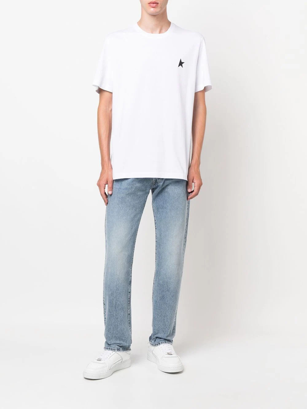 Golden Goose Star Collection T-shirt With Star On The Front