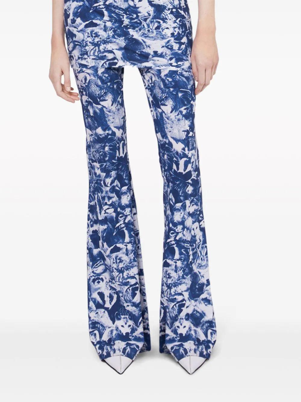 STELLA McCARTNEY Animal Forest Print Trousers