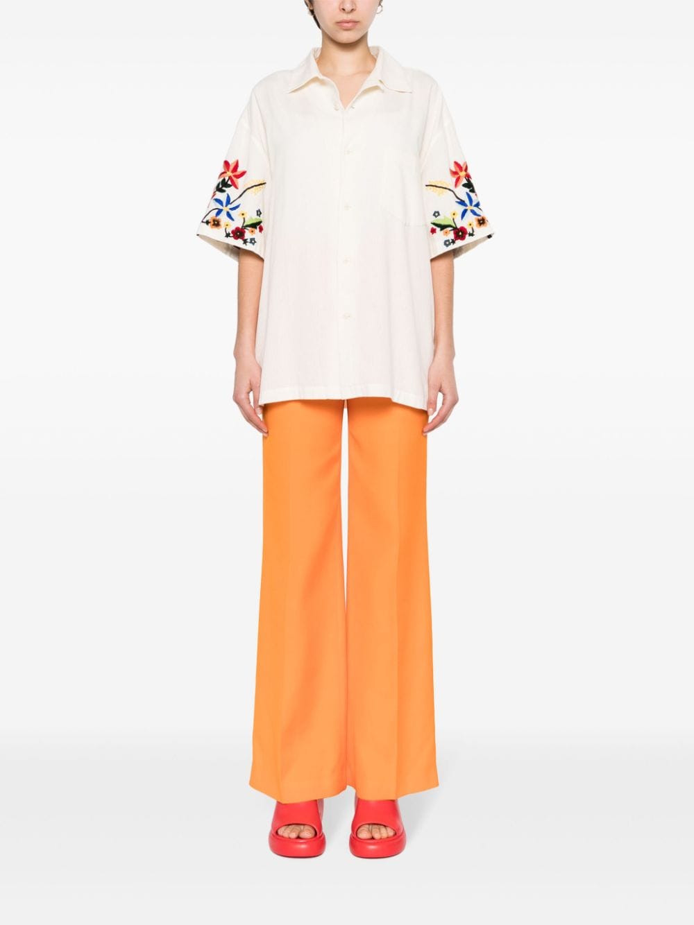 STELLA McCARTNEY High-waisted Flared Trousers