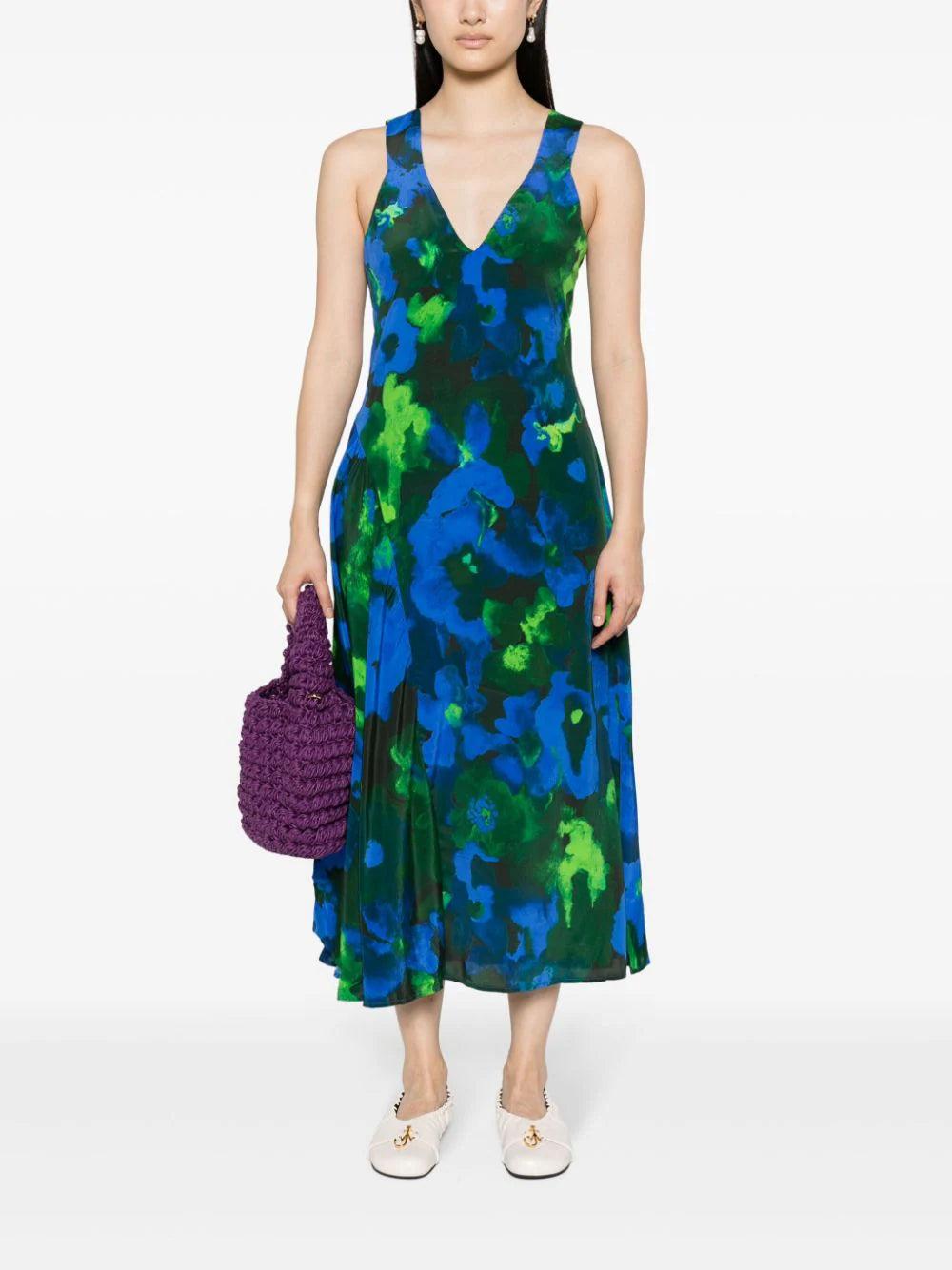 Stine Goya Oriza Dress - Frosted Floreal Night