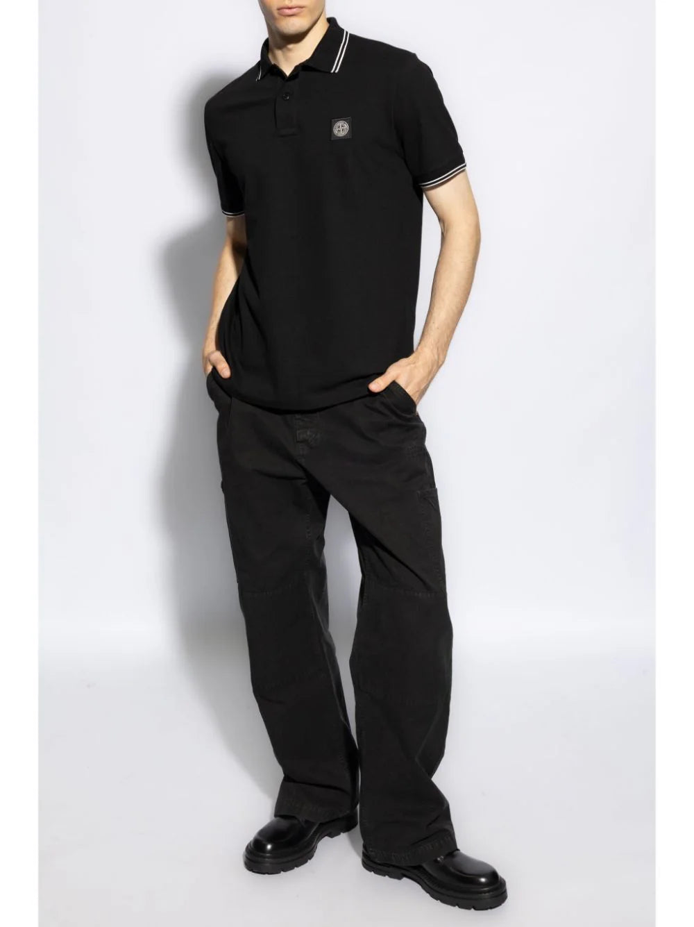STONE ISLAND 2sc18 Short-sleeved Polo Shirt