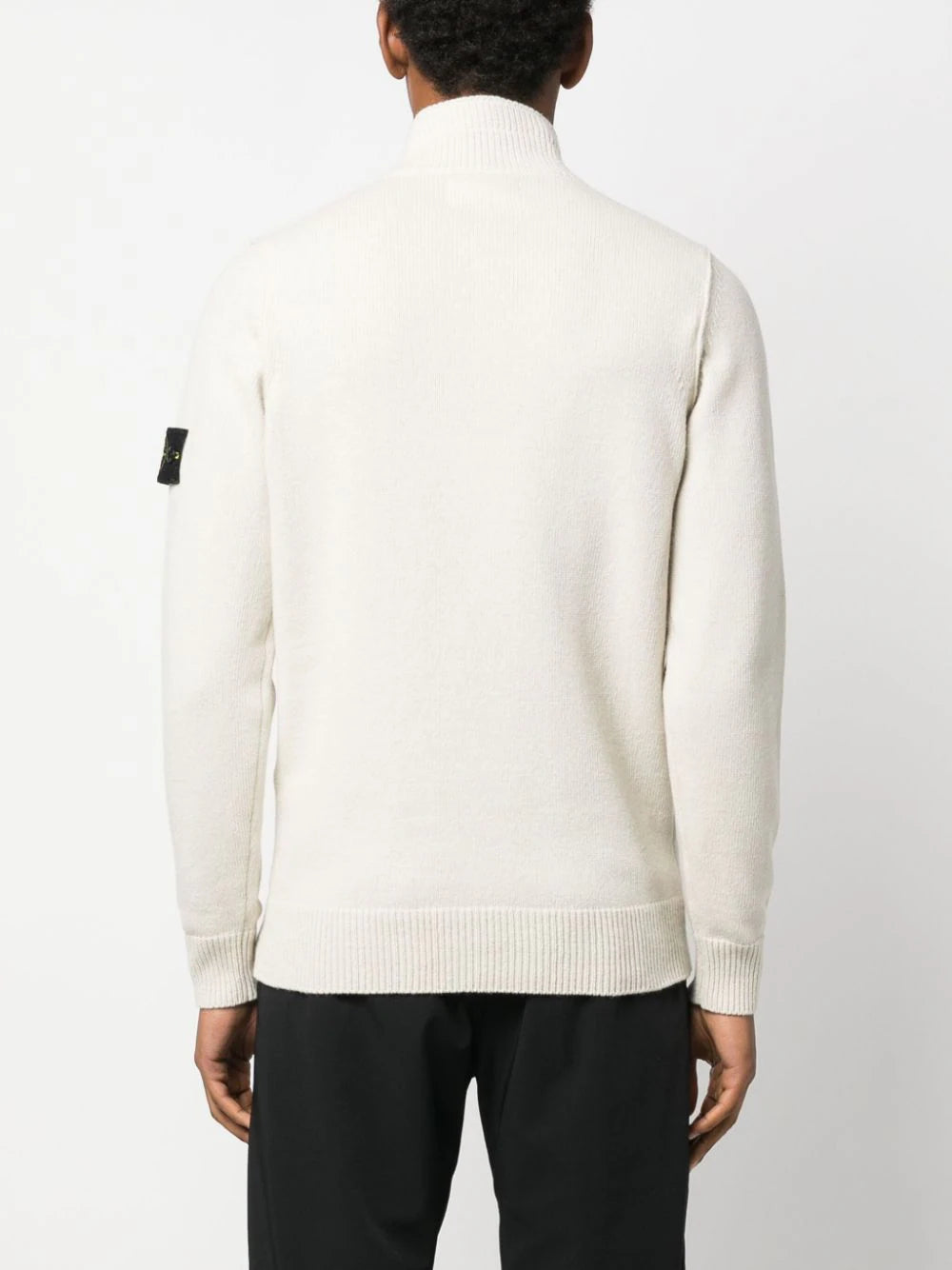 STONE ISLAND Compass-patch Buttoned-up Jumper
