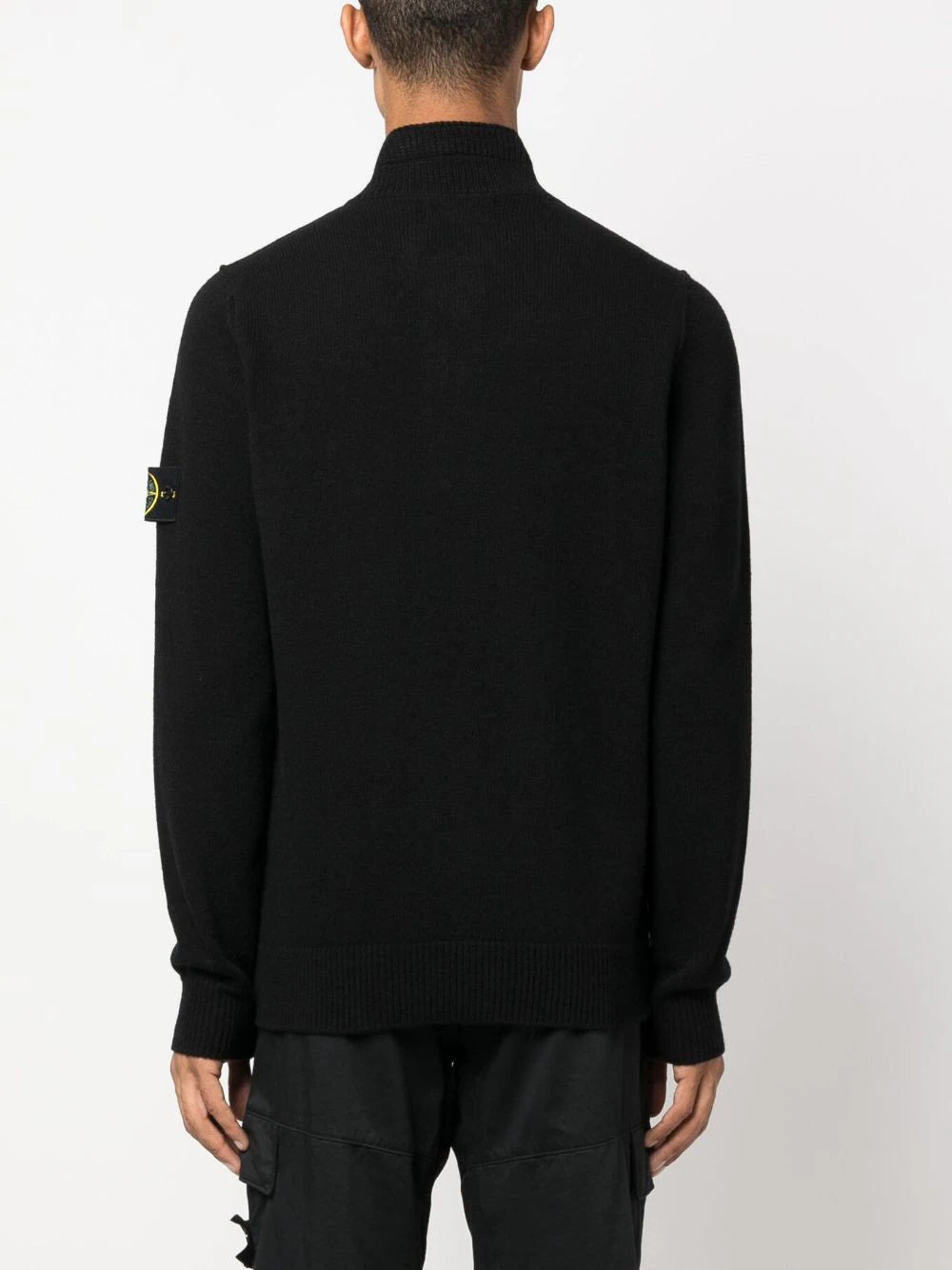 STONE ISLAND Compass-patch Buttoned-up Jumper