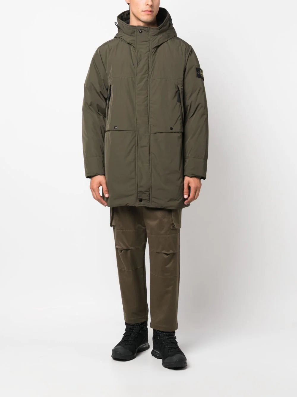 STONE ISLAND Compass-patch Padded Coat