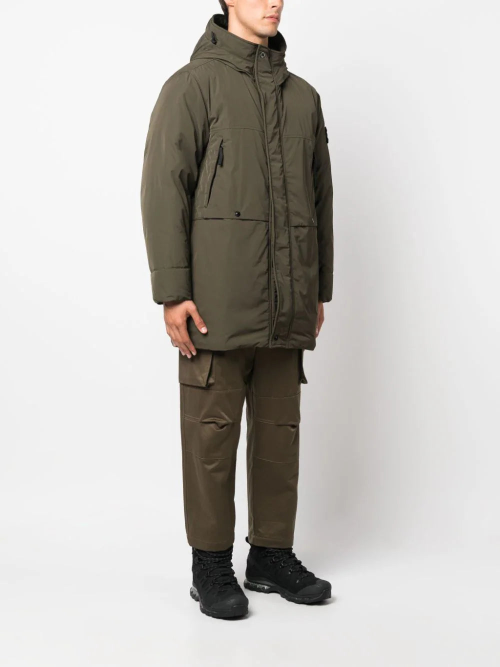 STONE ISLAND Compass-patch Padded Coat