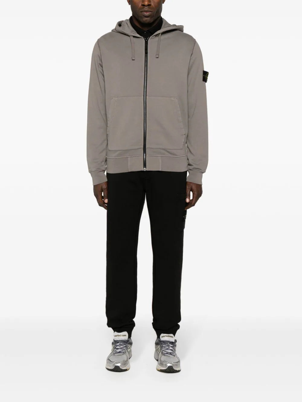 STONE ISLAND Full-zipper Hooded Sweatshirt