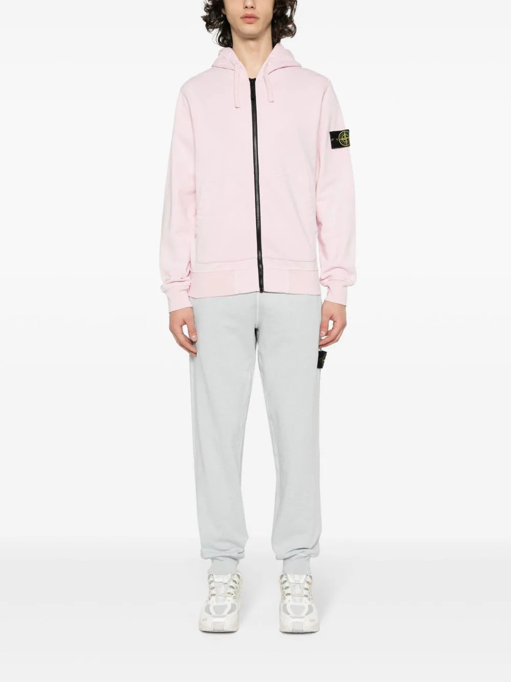 STONE ISLAND Full-zipper Hooded Sweatshirt