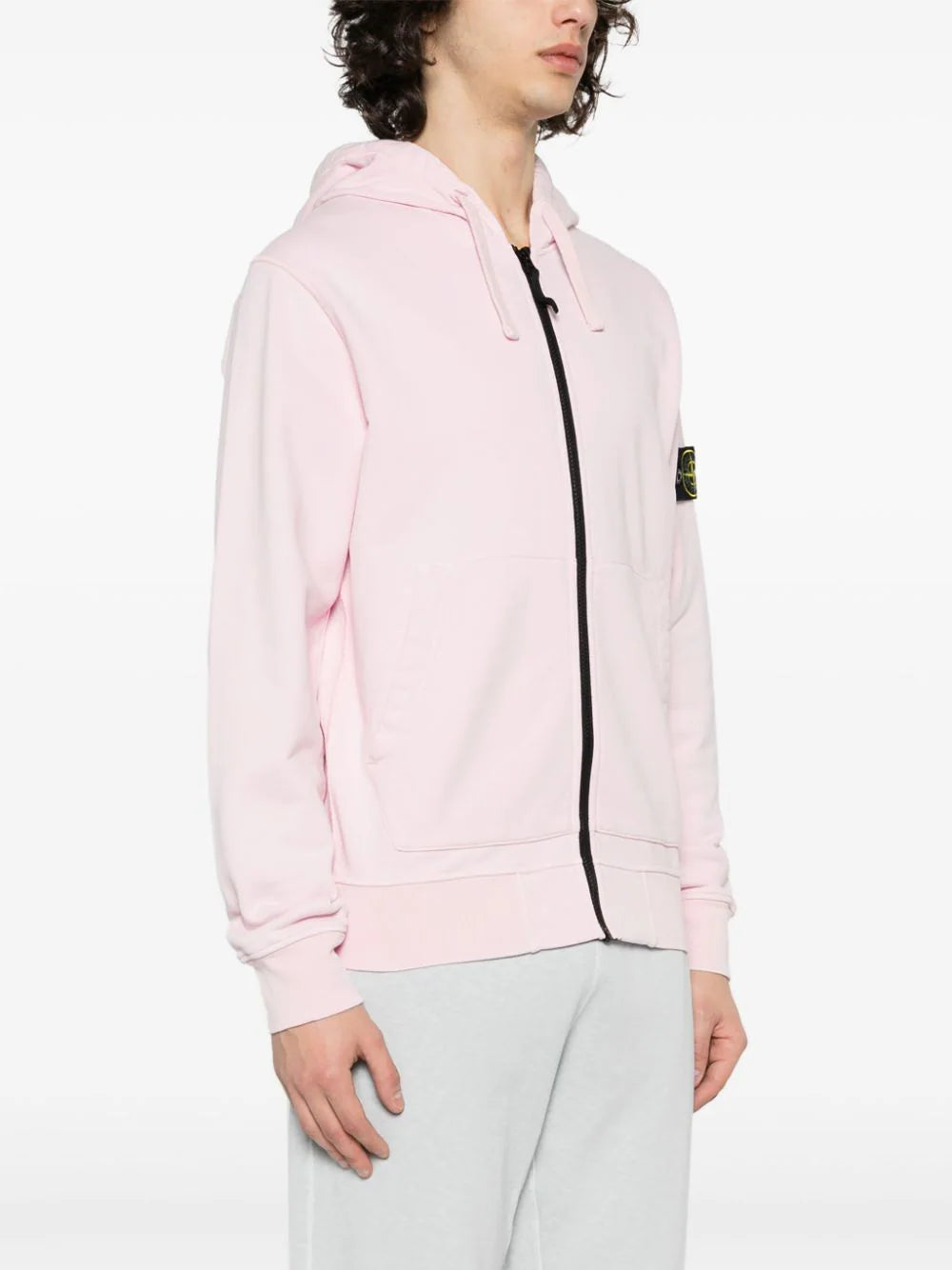 STONE ISLAND Full-zipper Hooded Sweatshirt