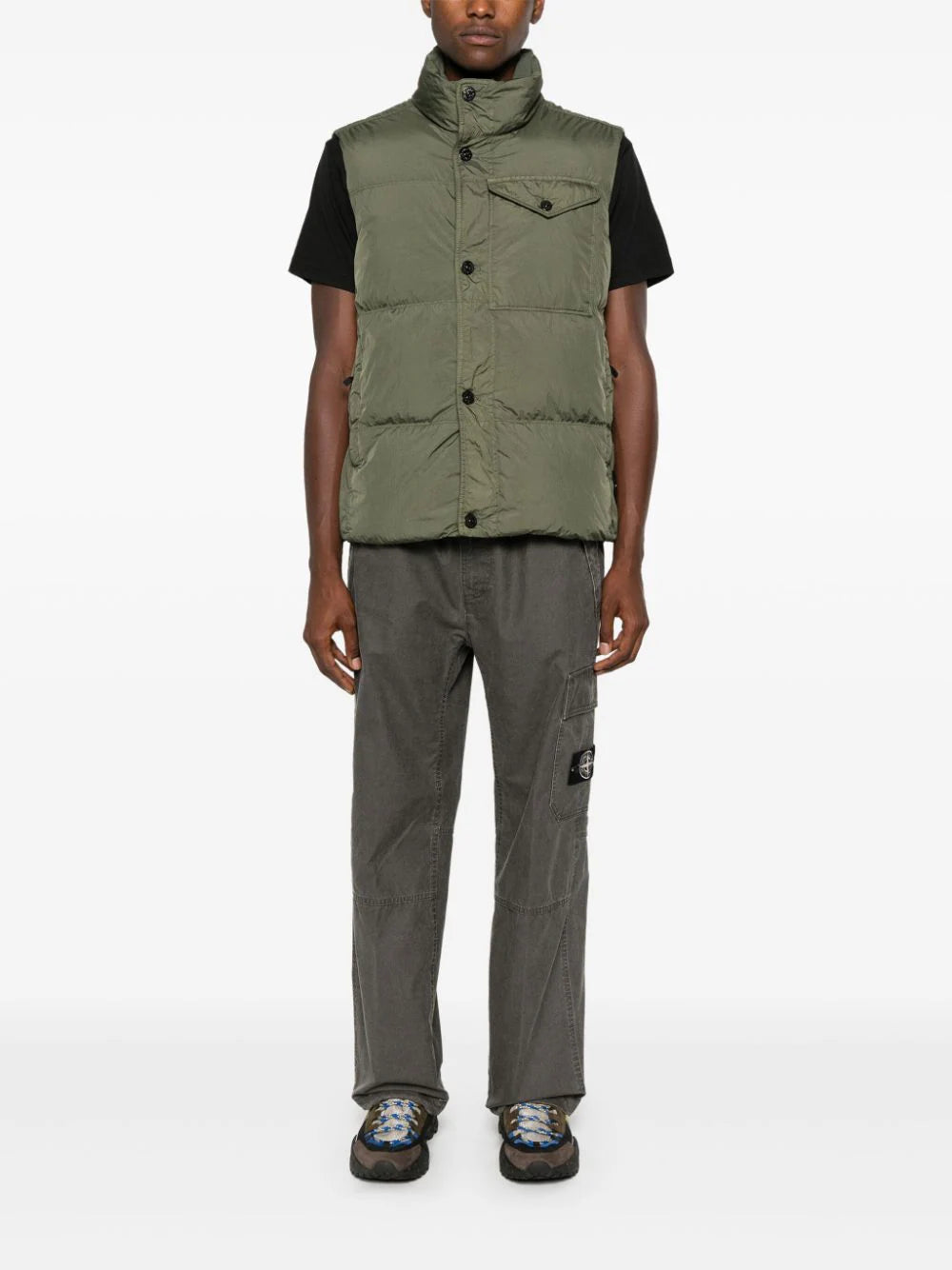 STONE ISLAND G0223 Real Down Sleeveless Jacket