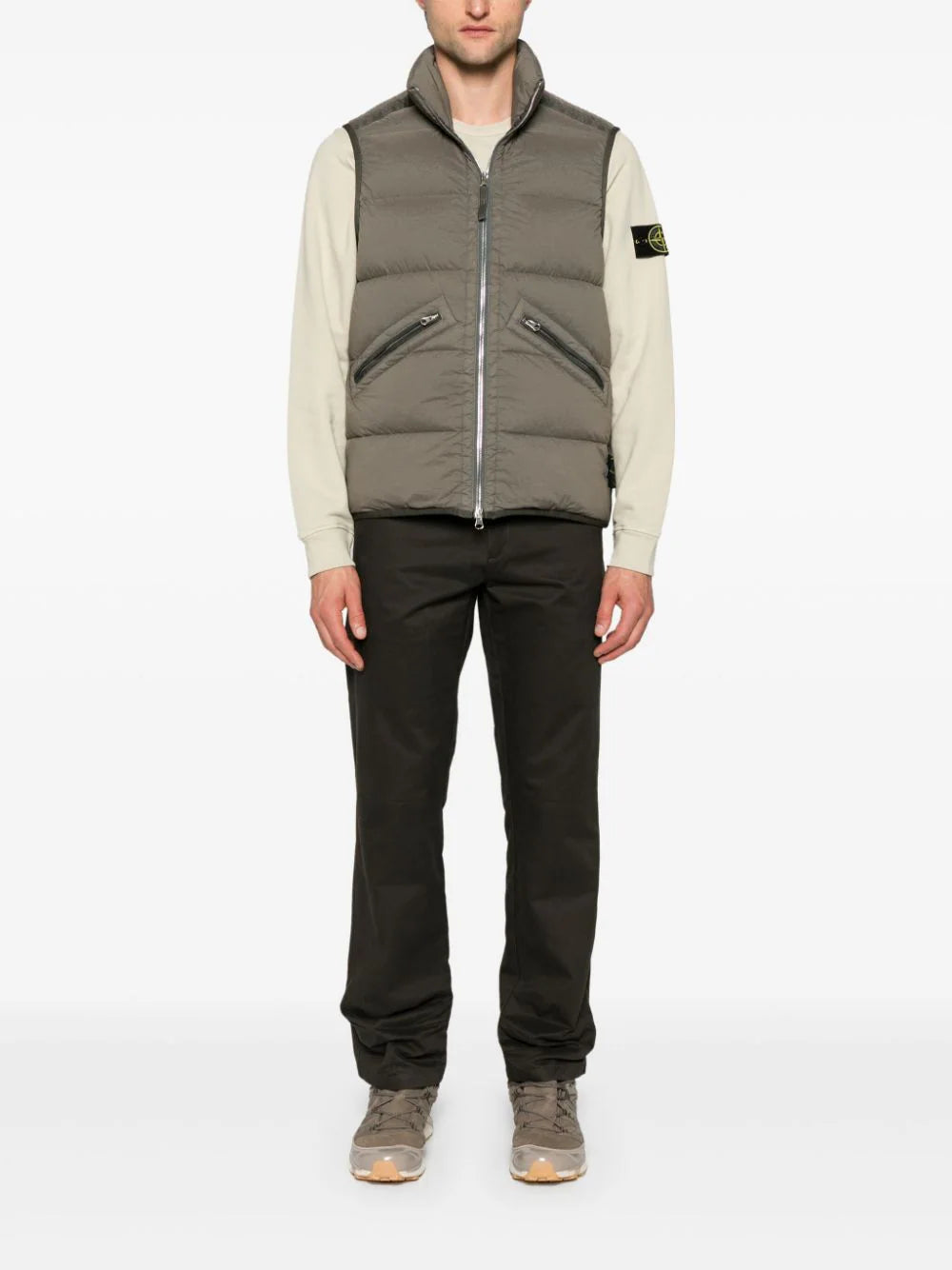 STONE ISLAND G0828 Real Down Sleeveless Jacket