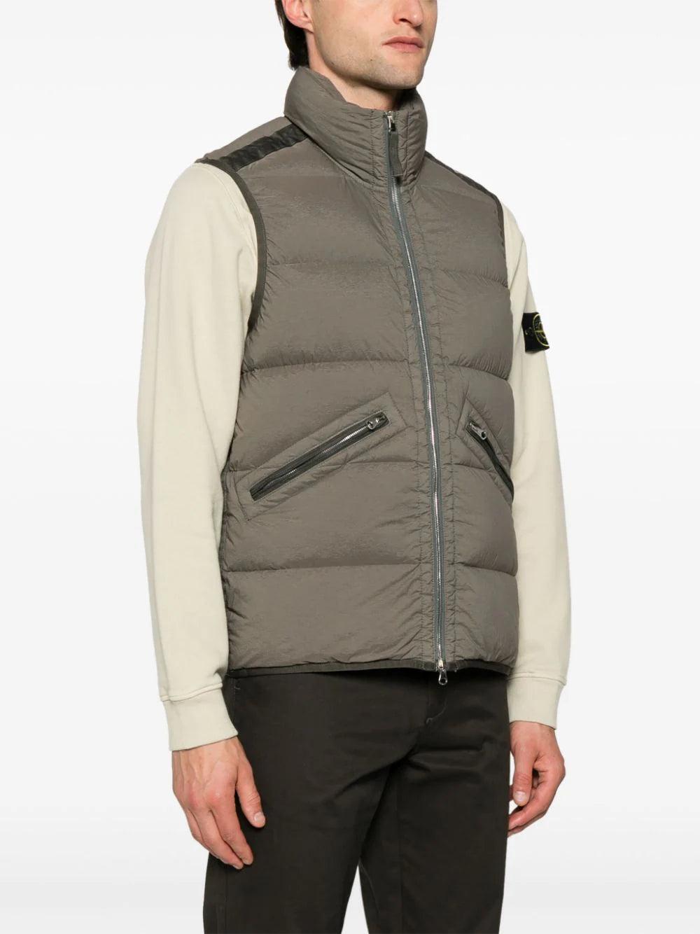 STONE ISLAND G0828 Real Down Sleeveless Jacket