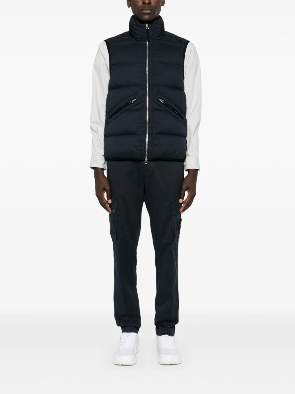 STONE ISLAND G0828 Real Down Sleeveless Jacket