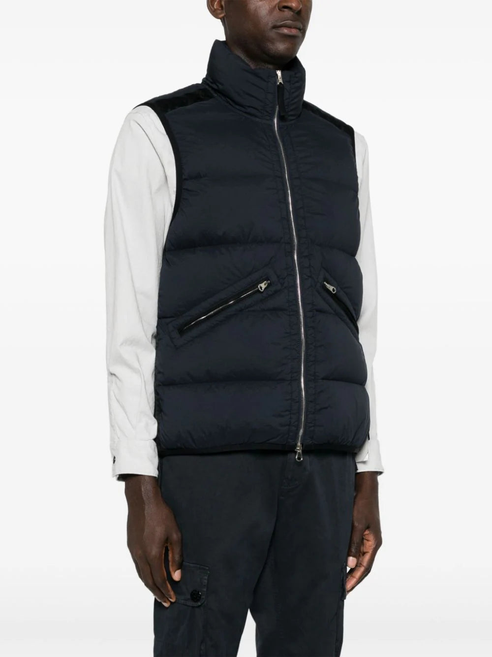 STONE ISLAND G0828 Real Down Sleeveless Jacket
