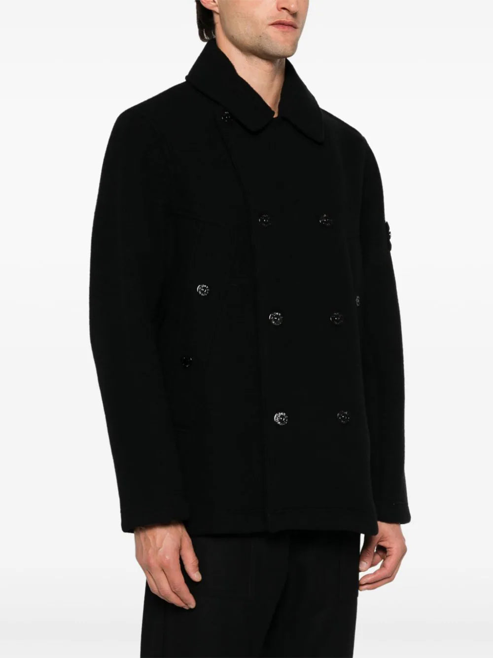 STONE ISLAND Ghost Double Breasted Coat