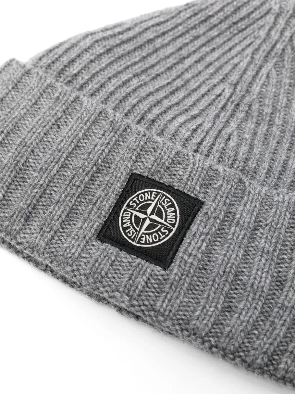 STONE ISLAND Kids Beanie With Logo
