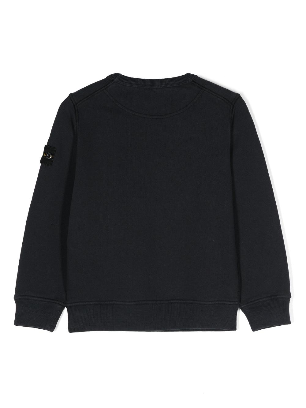 STONE ISLAND Kids Compass-badge Cotton Sweatshirt