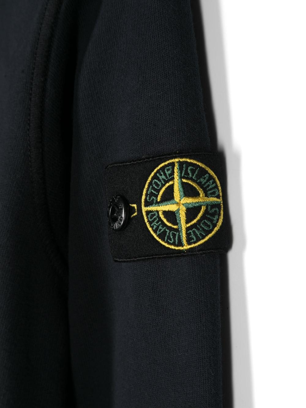 STONE ISLAND Kids Compass-badge Cotton Sweatshirt