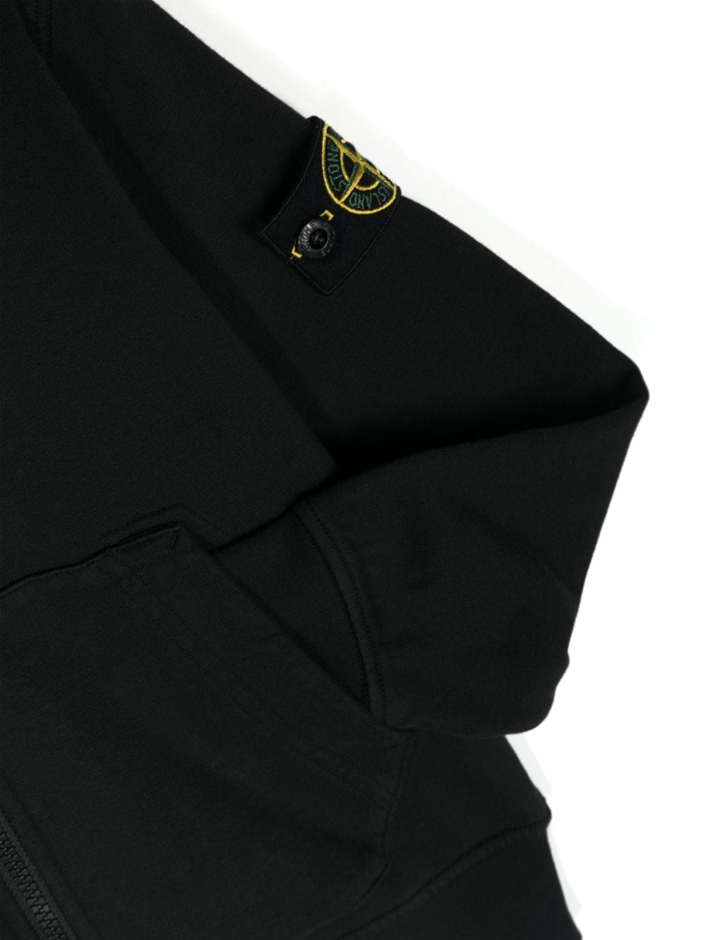 STONE ISLAND Kids Full-zipper Hooded Sweatshirt
