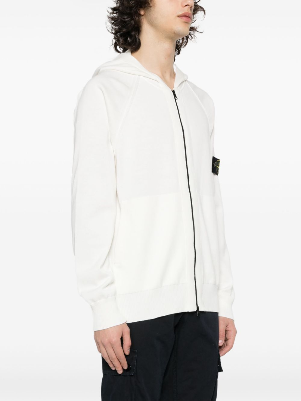 STONE ISLAND Knit Cardigan With Hood