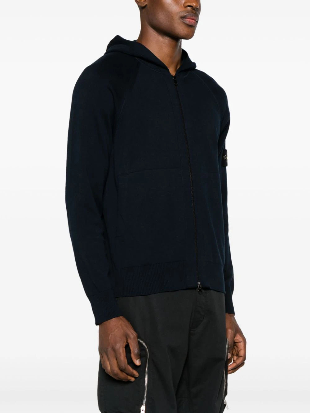 STONE ISLAND Knit Cardigan With Hood