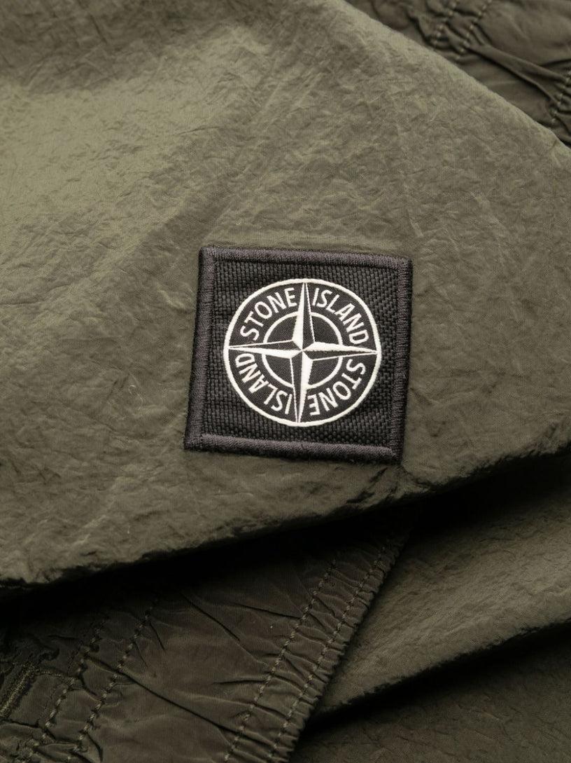 STONE ISLAND Logo swim shorts