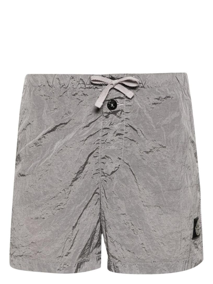 STONE ISLAND Logo swim shorts