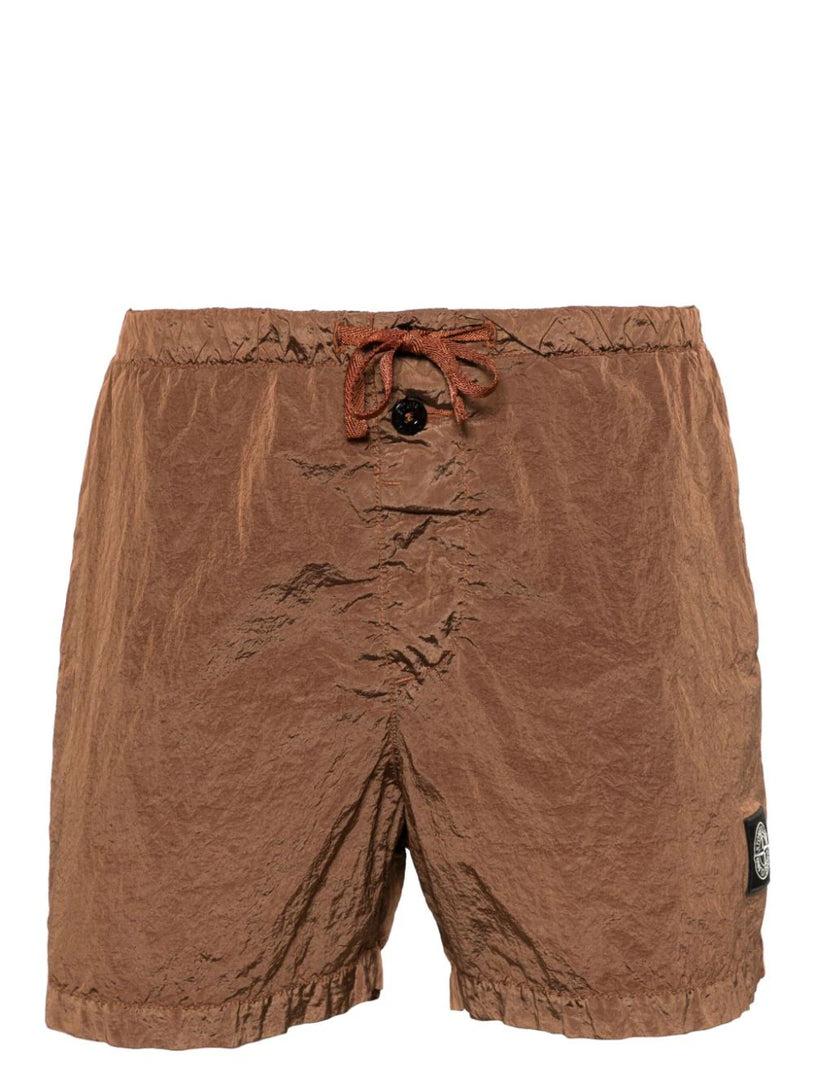 STONE ISLAND Logo swim shorts