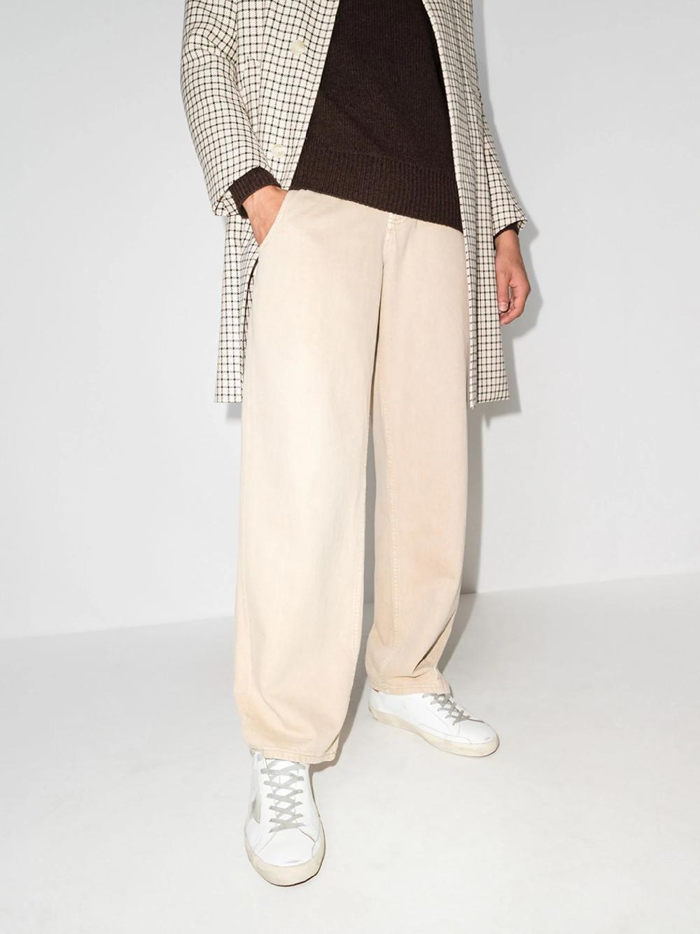 Golden Goose Super-star Man With Suede Star And Brown Heel Tab