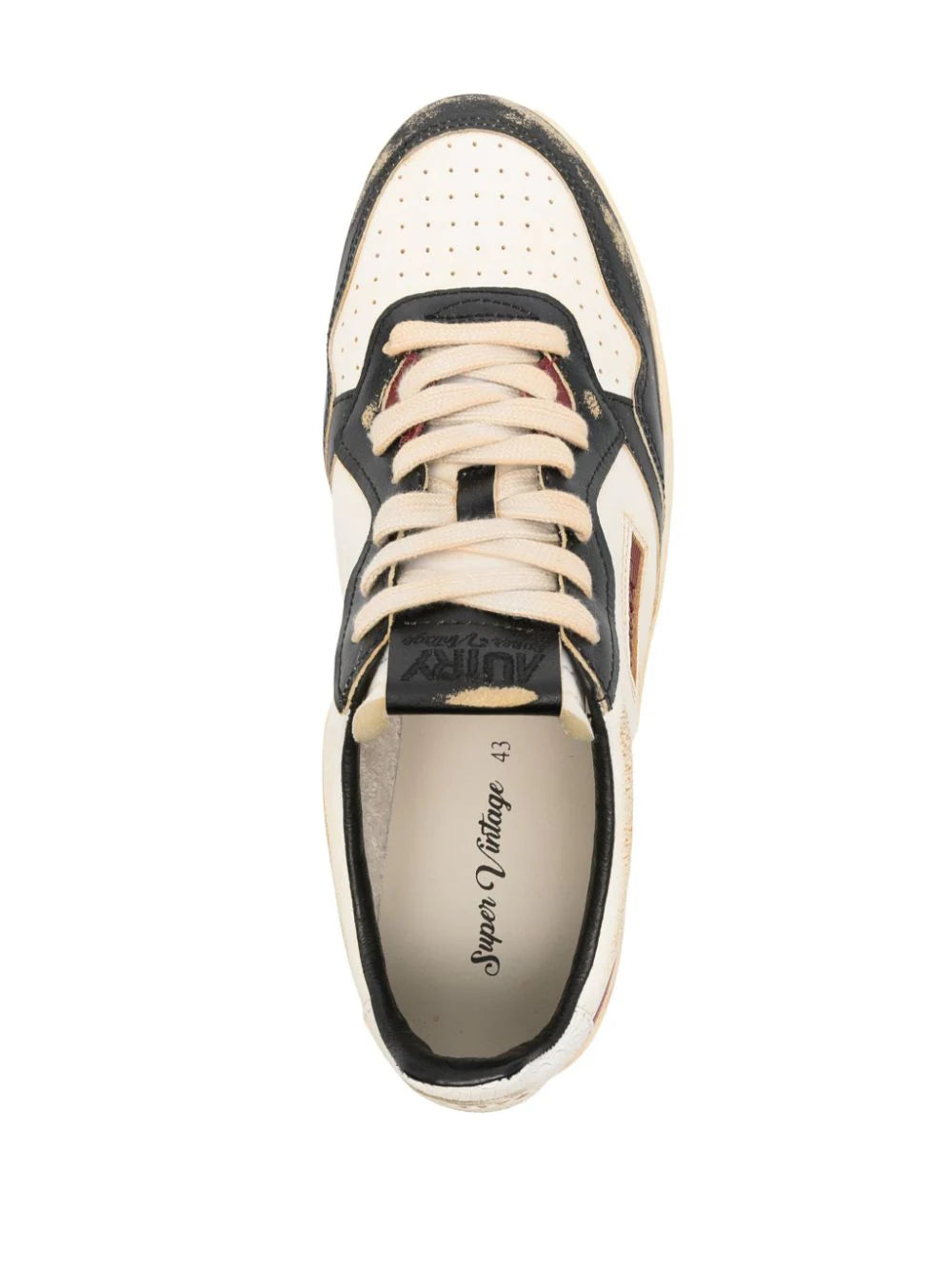 AUTRY Super Vintage Low Sneakers In Leather And Nylon