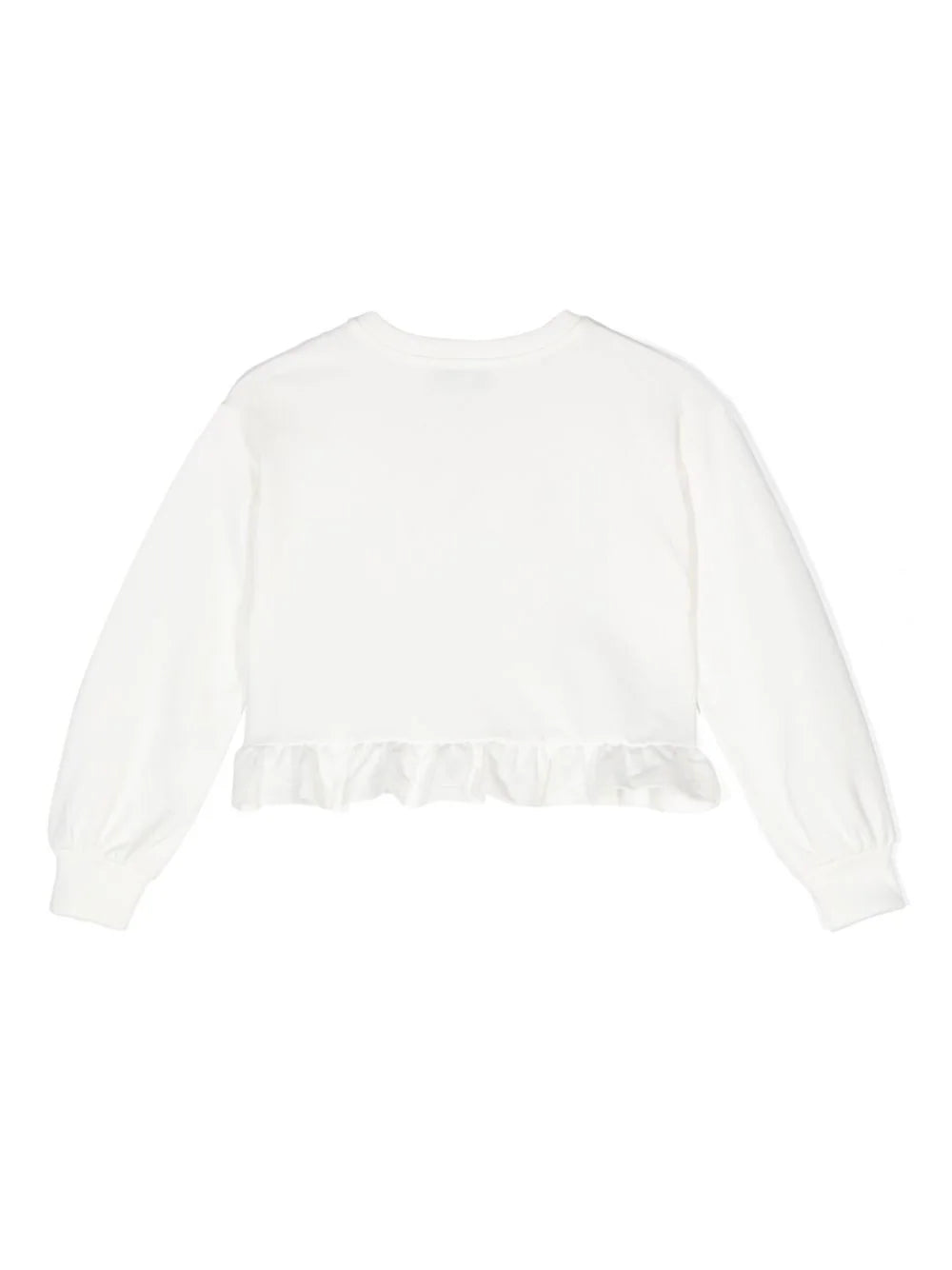 Moschino Kids Sweatshirt With Rouches And Teddy Bear Print