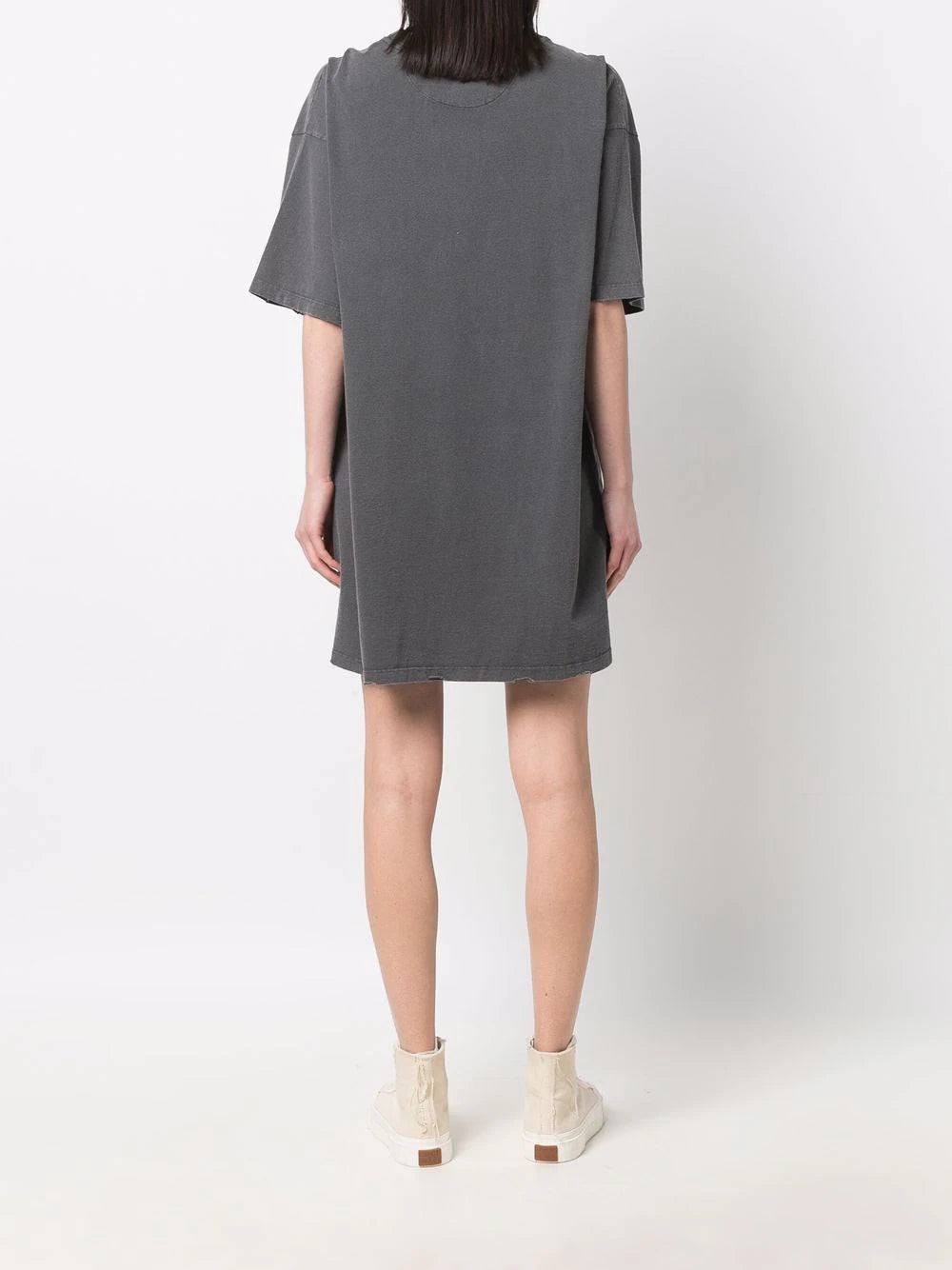 Golden Goose T-shirt Dress With Distressed Treatment
