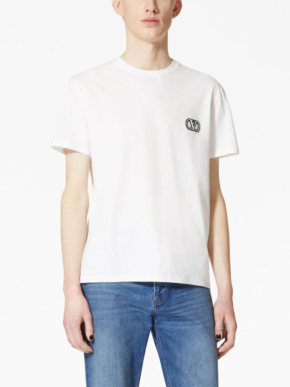 Valentino Garavani T-shirt With Vlogo Signature Patch